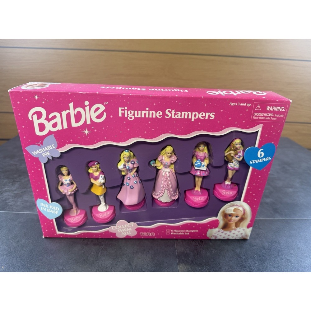VTG 1996 Barbie FIgurine Stampers New in Box